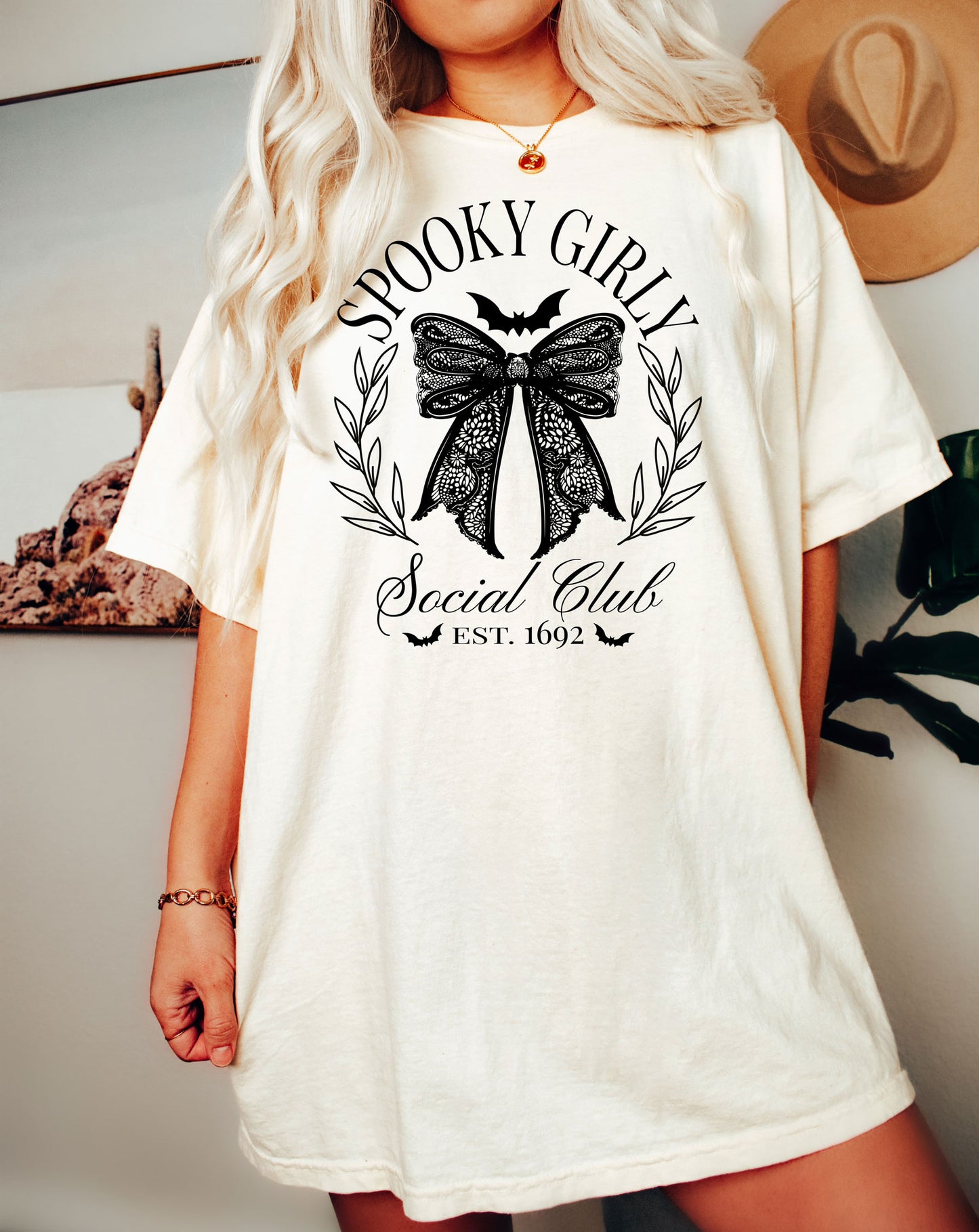 Spooky Girly Social Club Halloween Comfort Colors® Tshirt