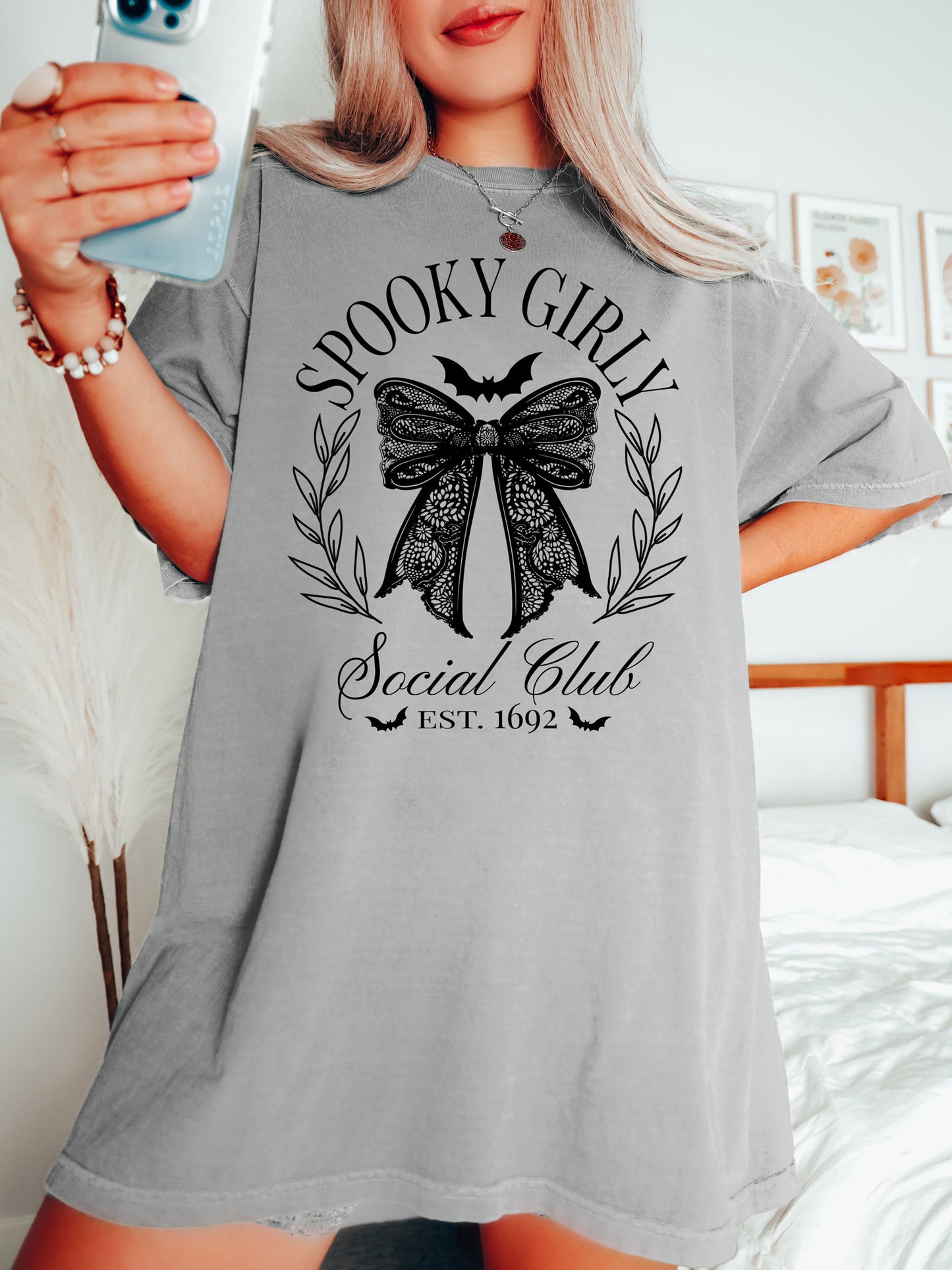 Spooky Girly Social Club Halloween Comfort Colors® Tshirt