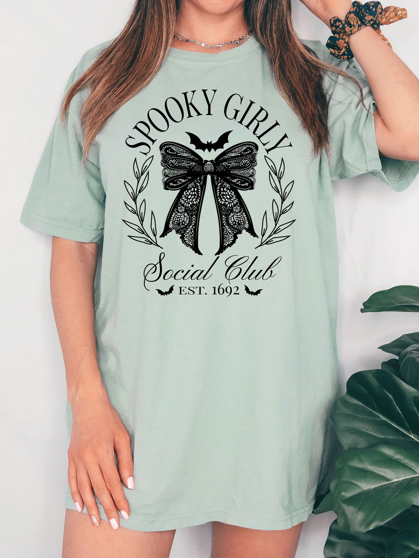 Spooky Girly Social Club Halloween Comfort Colors® Tshirt