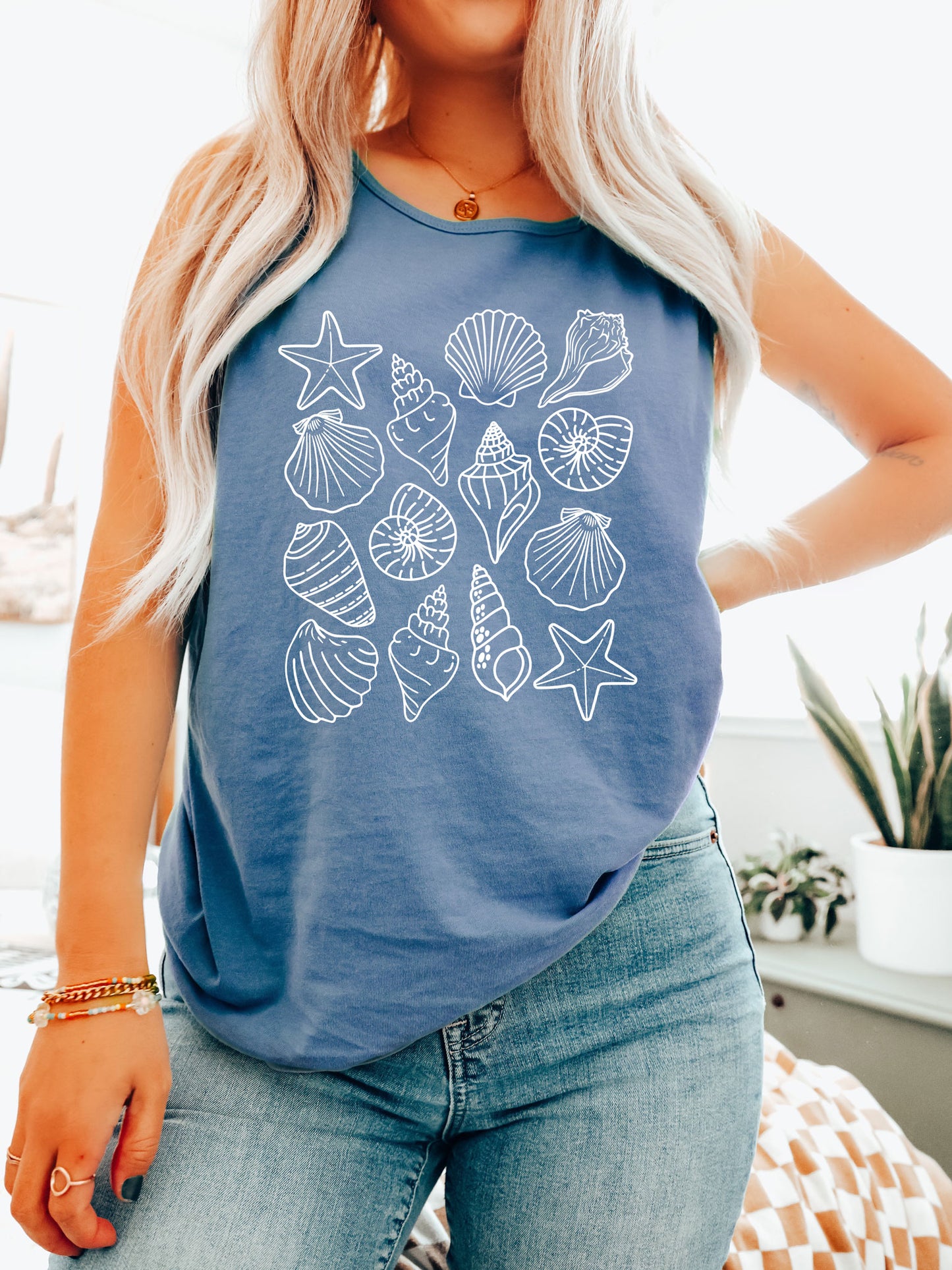 Seashells Comfort Colors® Tank Top
