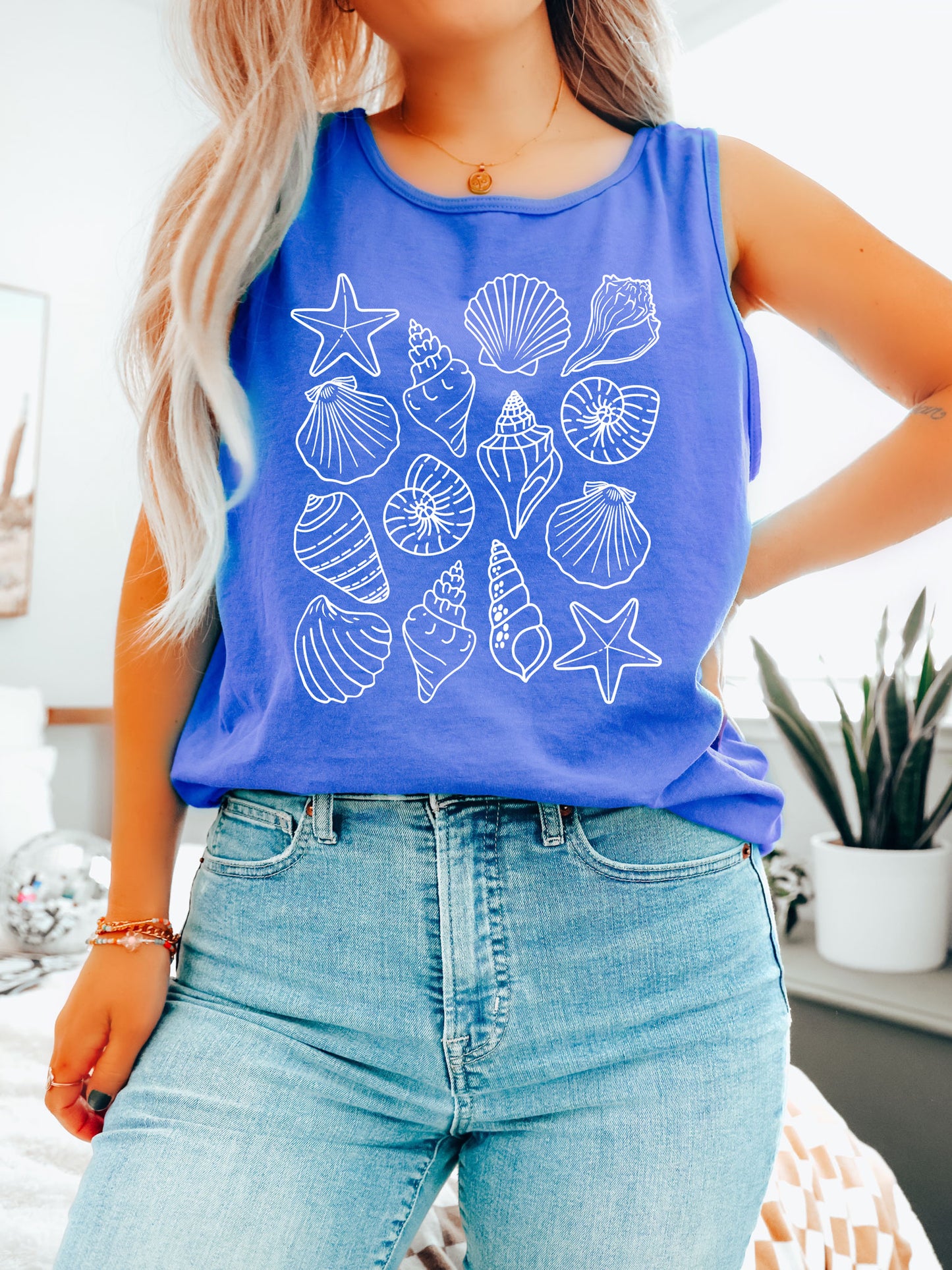 Seashells Comfort Colors® Tank Top