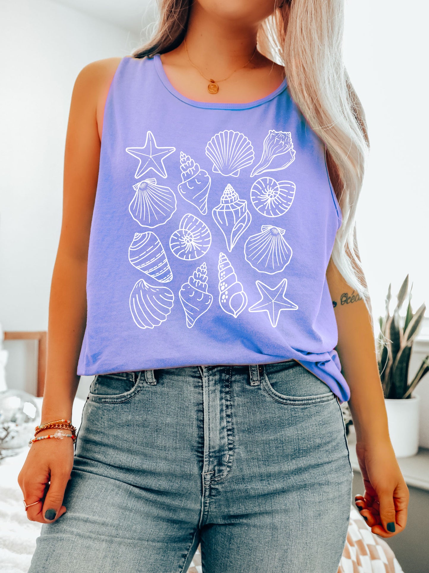 Seashells Comfort Colors® Tank Top