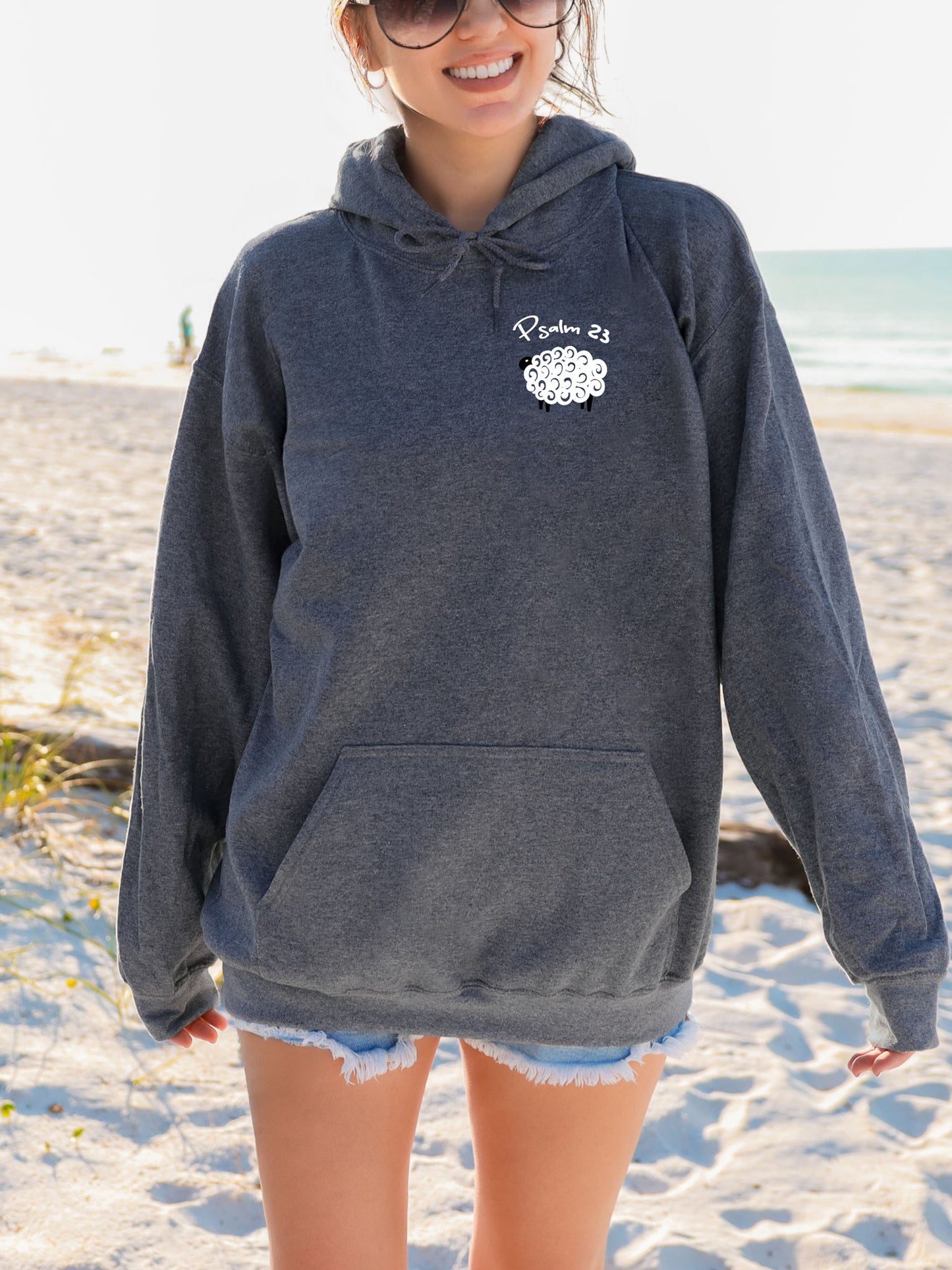 The Lord Is My Shepherd Psalm 23 Christian Hoodie - DOUBLE SIDED