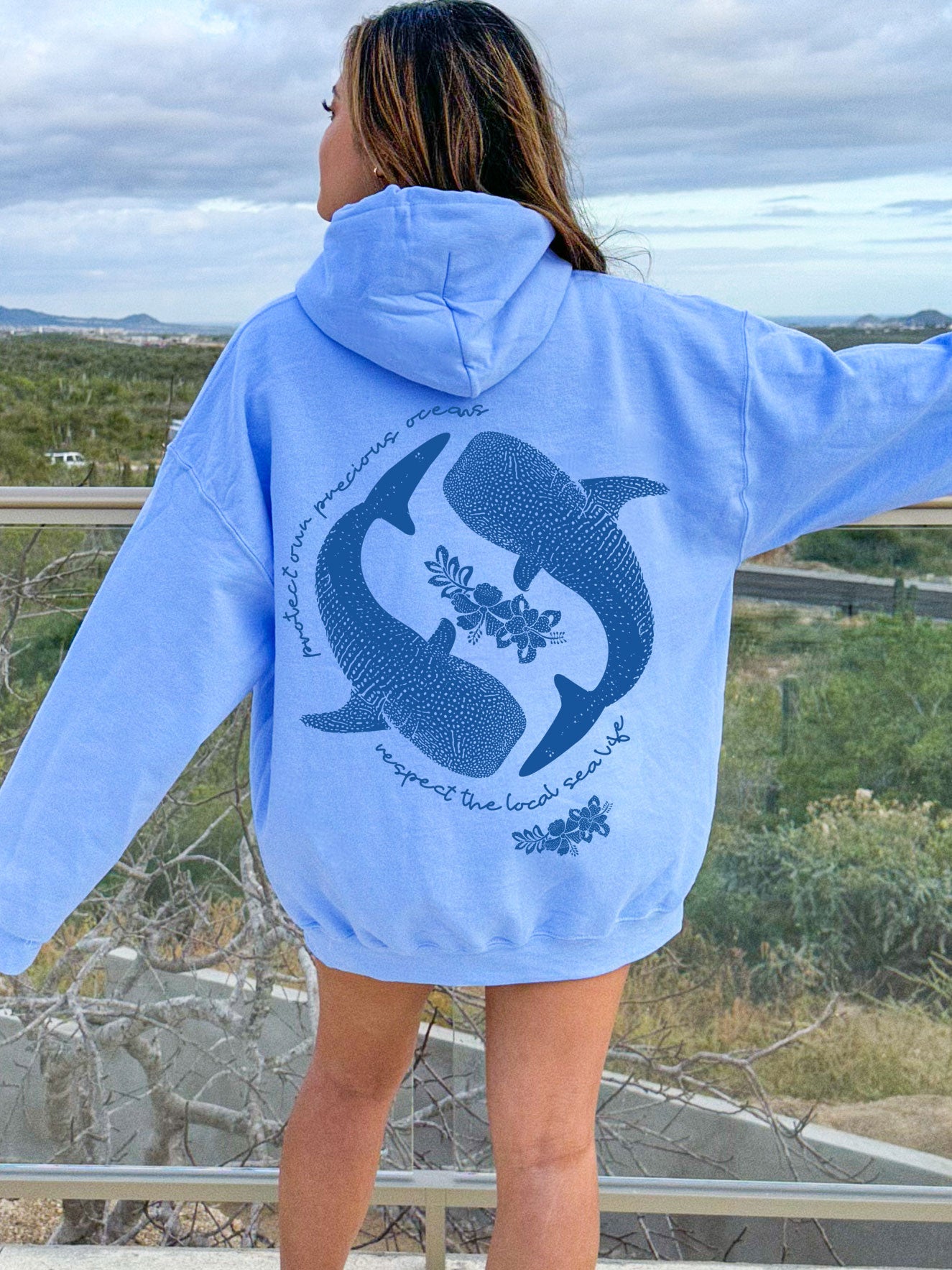Protect Our Oceans Whale Shark Hoodie