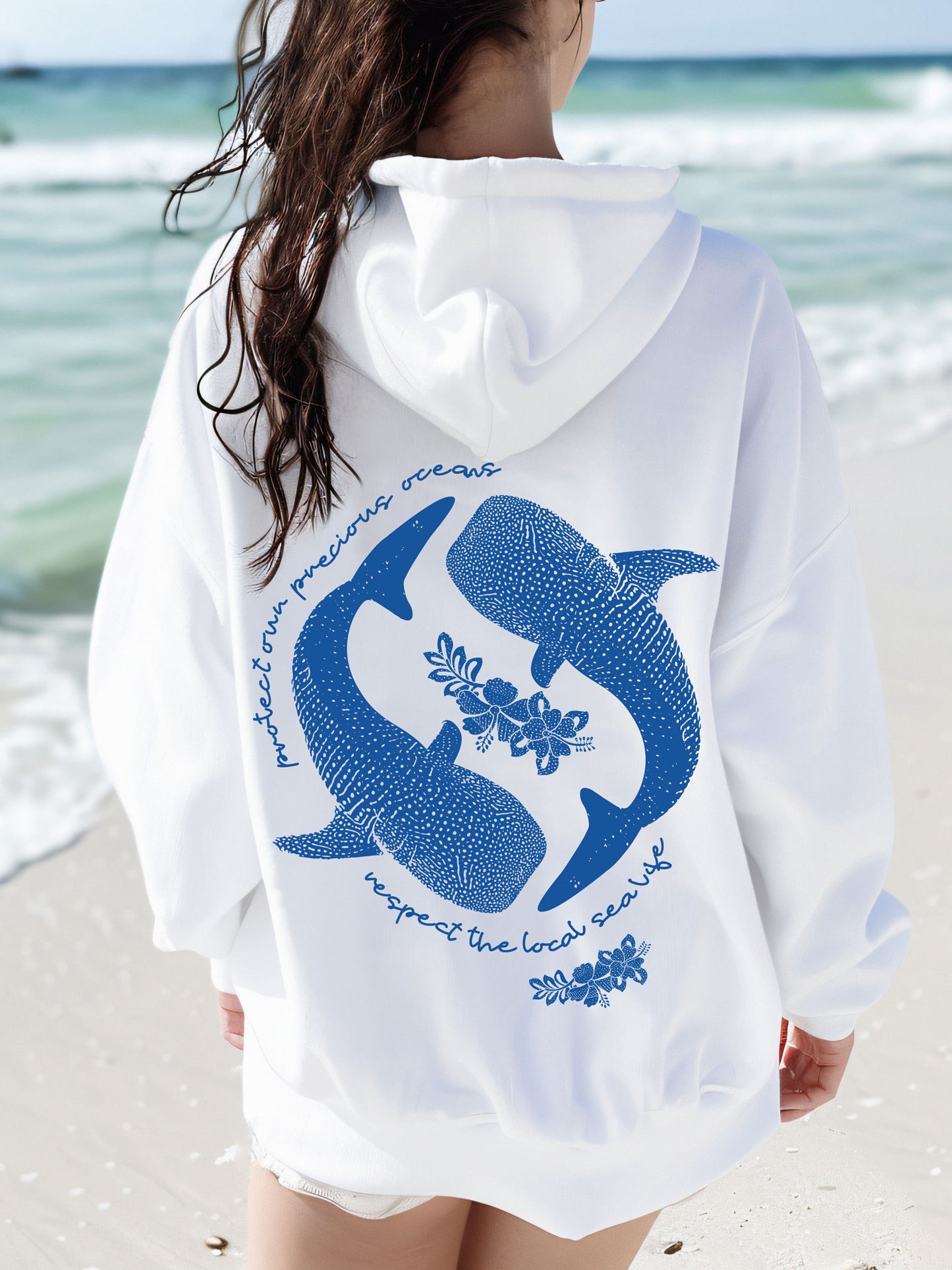 Protect Our Oceans Whale Shark Hoodie