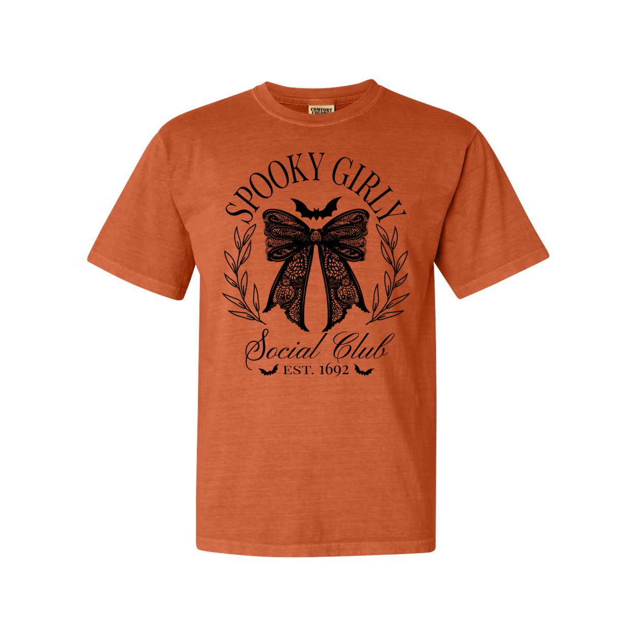 Spooky Girly Social Club Halloween Comfort Colors® Tshirt