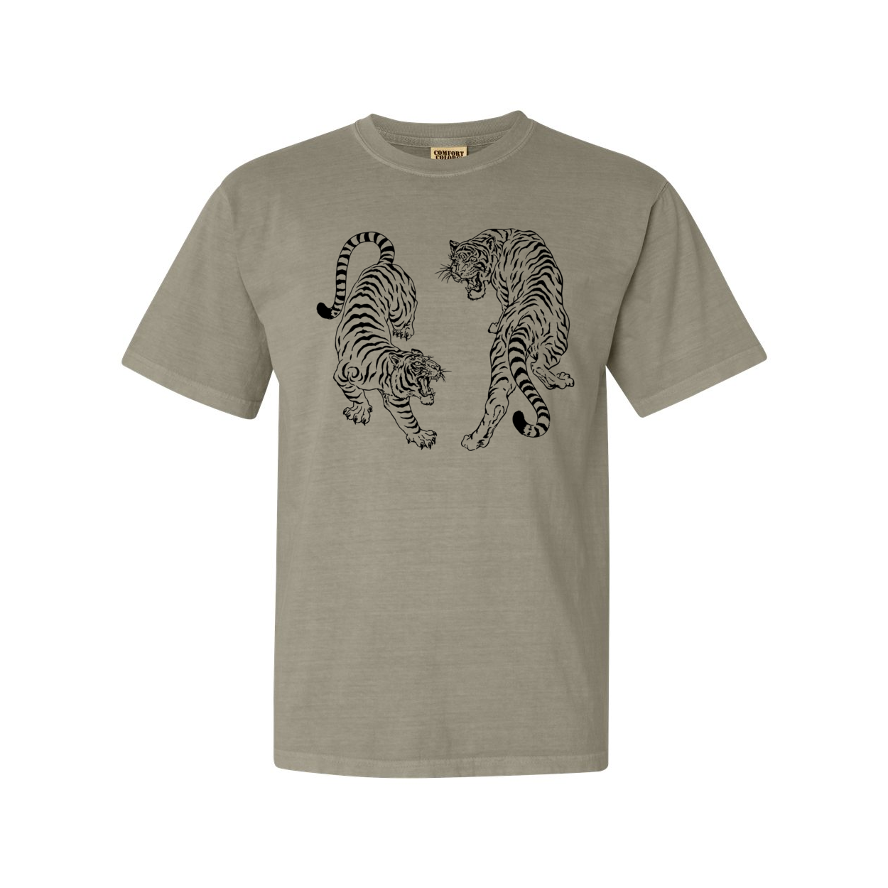 Vintage Tigers Comfort Colors® Tshirt - Black Ink