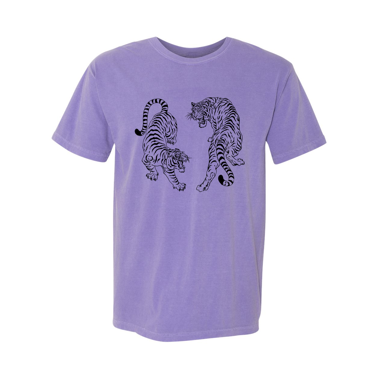 Vintage Tigers Comfort Colors® Tshirt - Black Ink