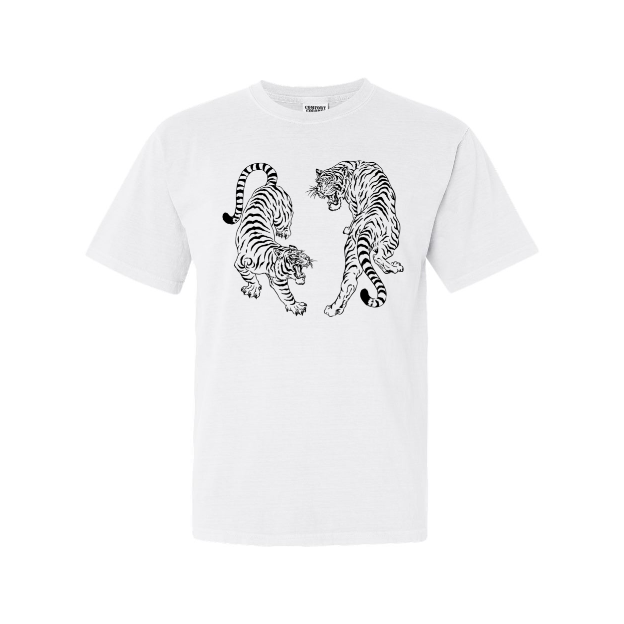 Vintage Tigers Comfort Colors® Tshirt - Black Ink