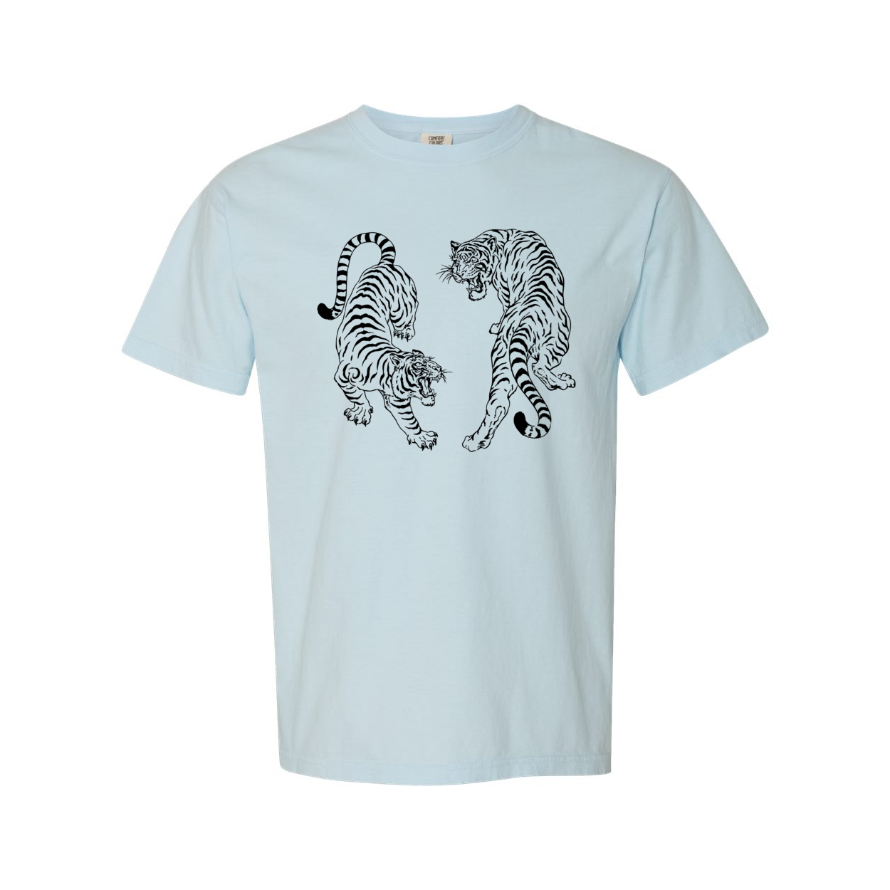Vintage Tigers Comfort Colors® Tshirt - Black Ink