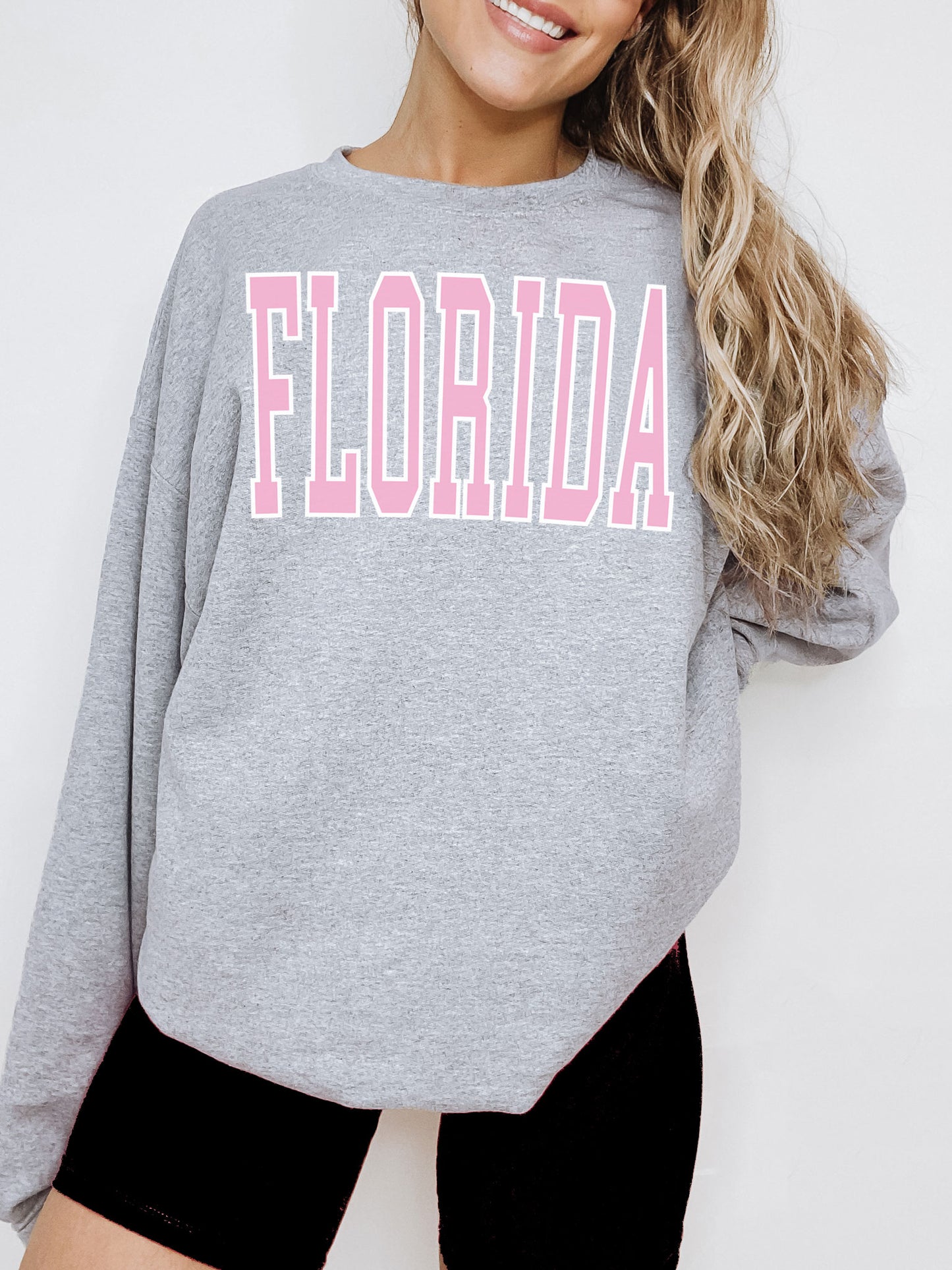 Florida Sweatshirt - Pink Ink