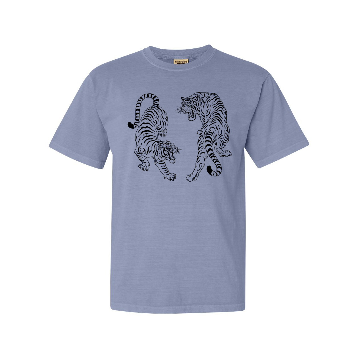 Vintage Tigers Comfort Colors® Tshirt - Black Ink