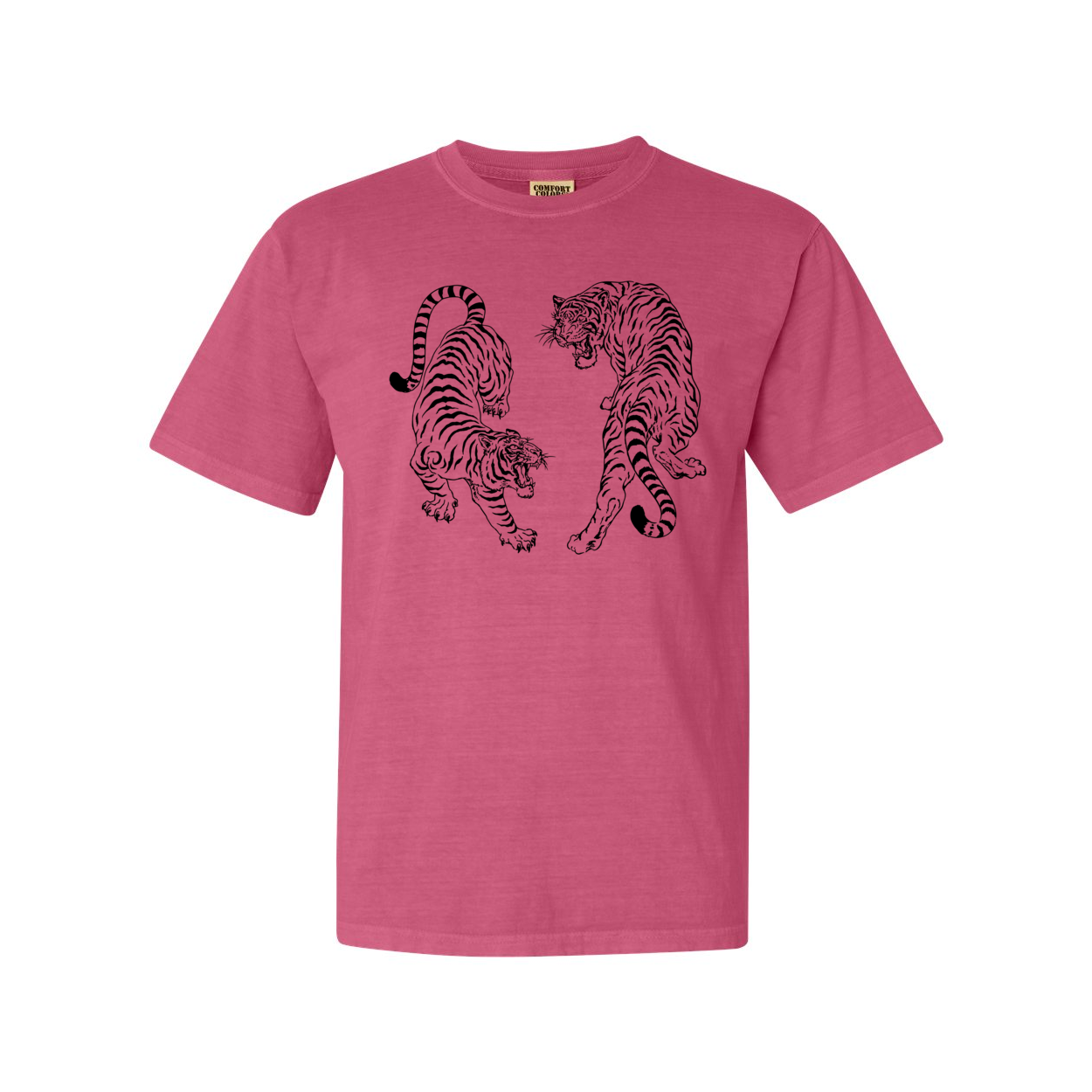 Vintage Tigers Comfort Colors® Tshirt - Black Ink