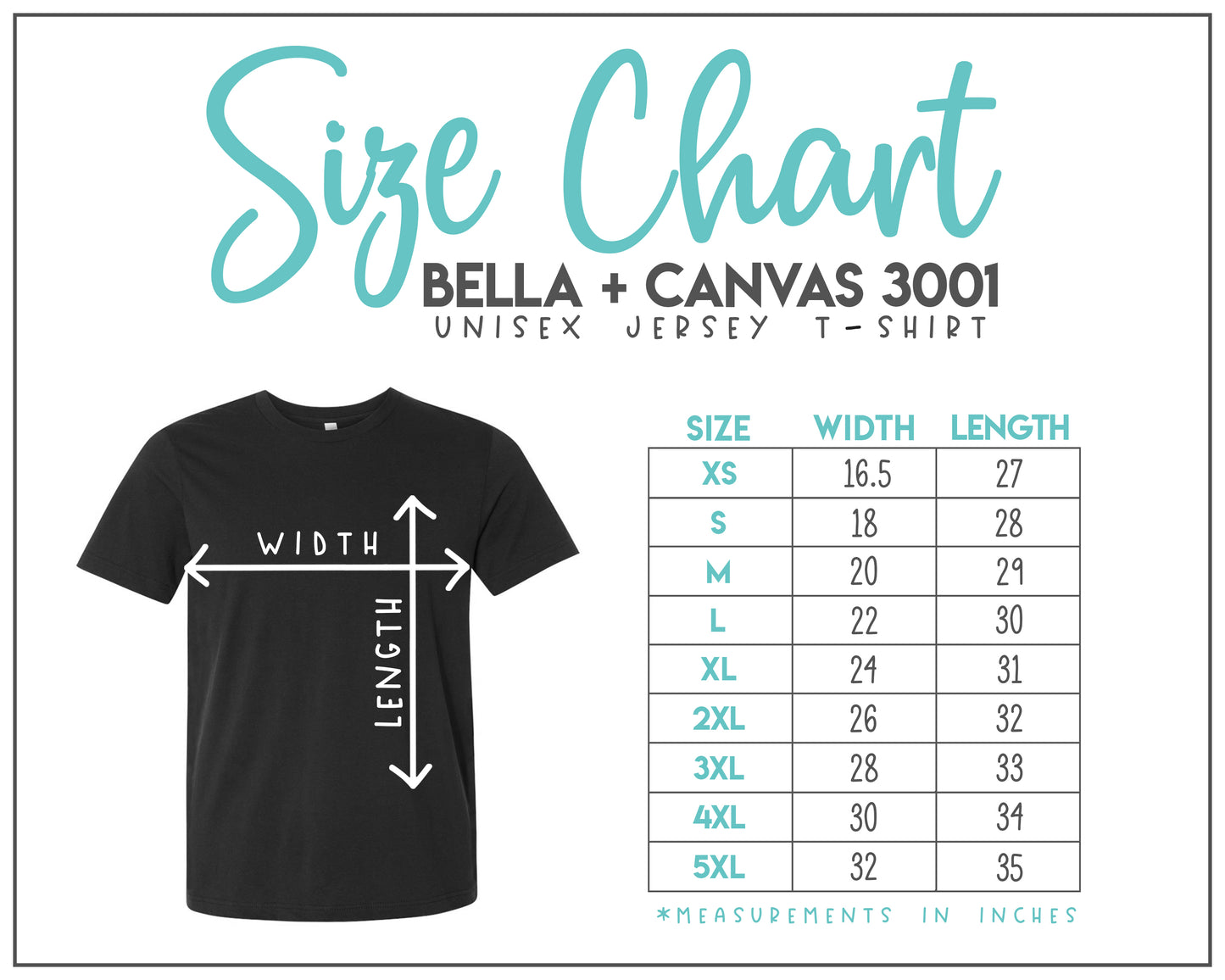 SC UNISEX Tshirt - Double Sided (Bella Canvas Brand)