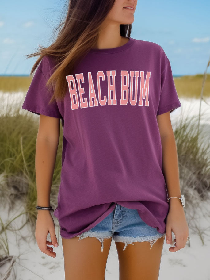 Beach Bum Comfort Colors® Tshirt - Peach Ink