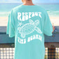 Respect The Ocean Sea Turtle Comfort Colors Tshirt Light Blue Chalky MInt