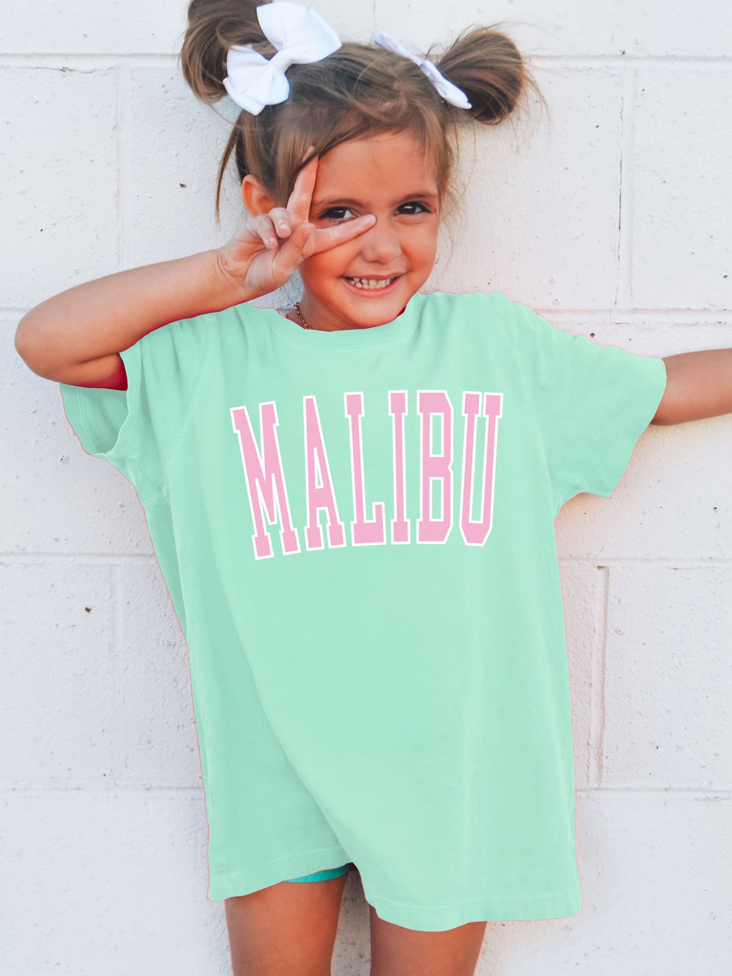 Kids Malibu Comfort Colors® Tshirt - Pink Ink