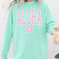 Aloha Hibiscus Long Sleeve Comfort Colors® Tshirt