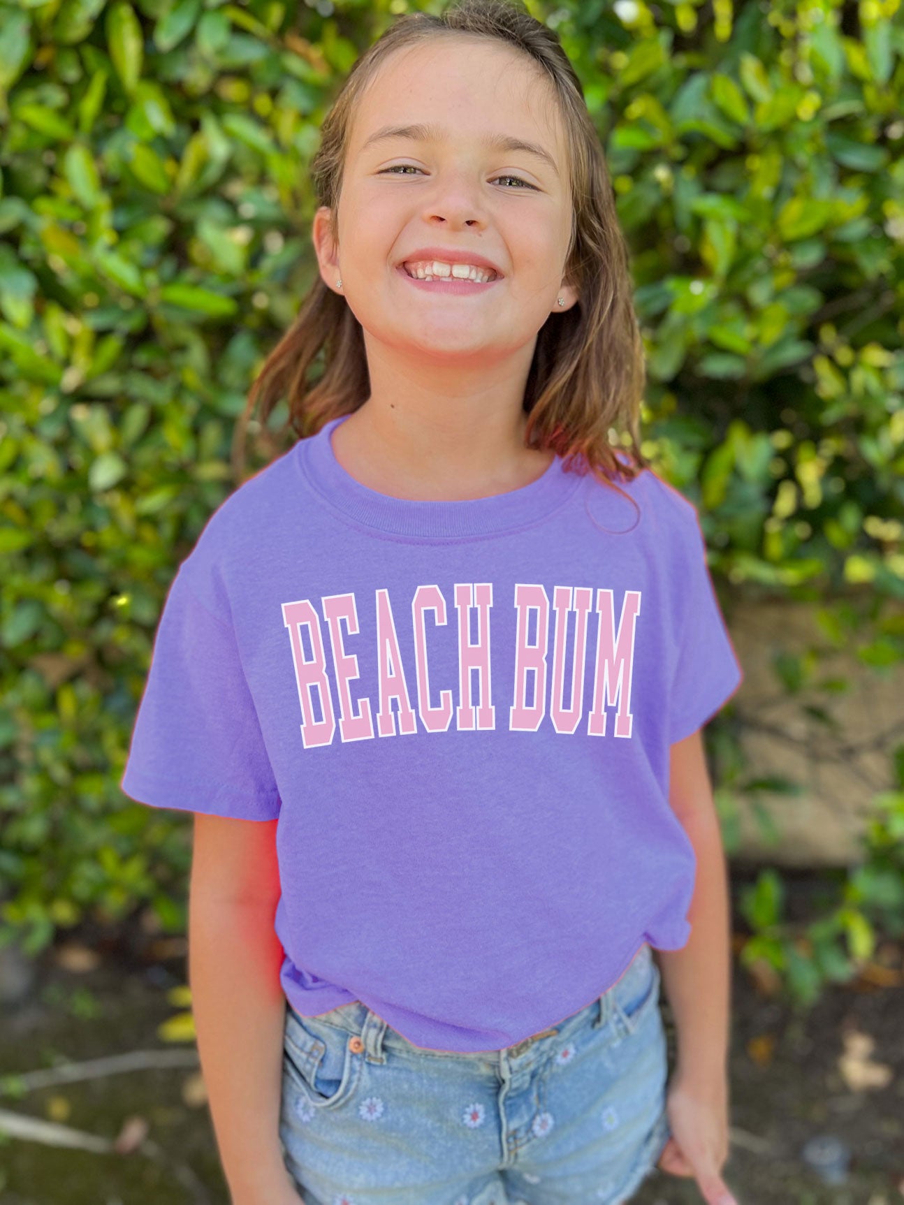 Kids Beach Bum Gildan® Tshirt - Pink Ink