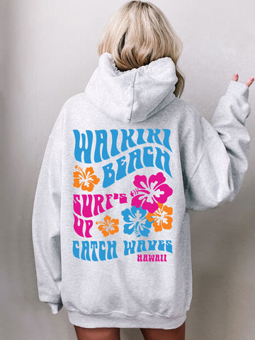 Coconut Girl Hoodie Waikiki Beach Hawaii