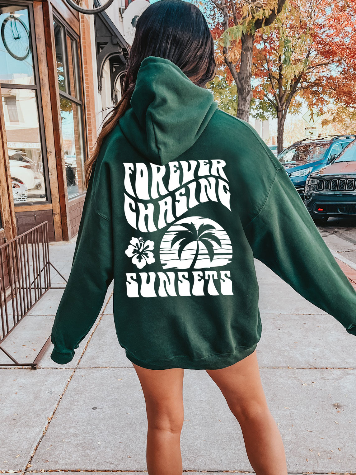 Forever Chasing Sunsets Hoodie - DOUBLE SIDED - New!