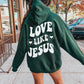 Love Like Jesus Hoodie - DOUBLE SIDED - New!-Forest Green-Meaningful Tees Shop