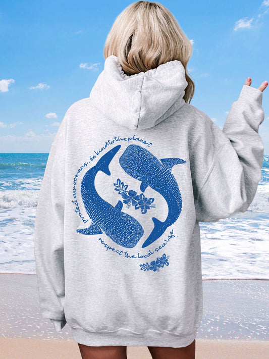 Protect Our Oceans Whale Shark Hoodie