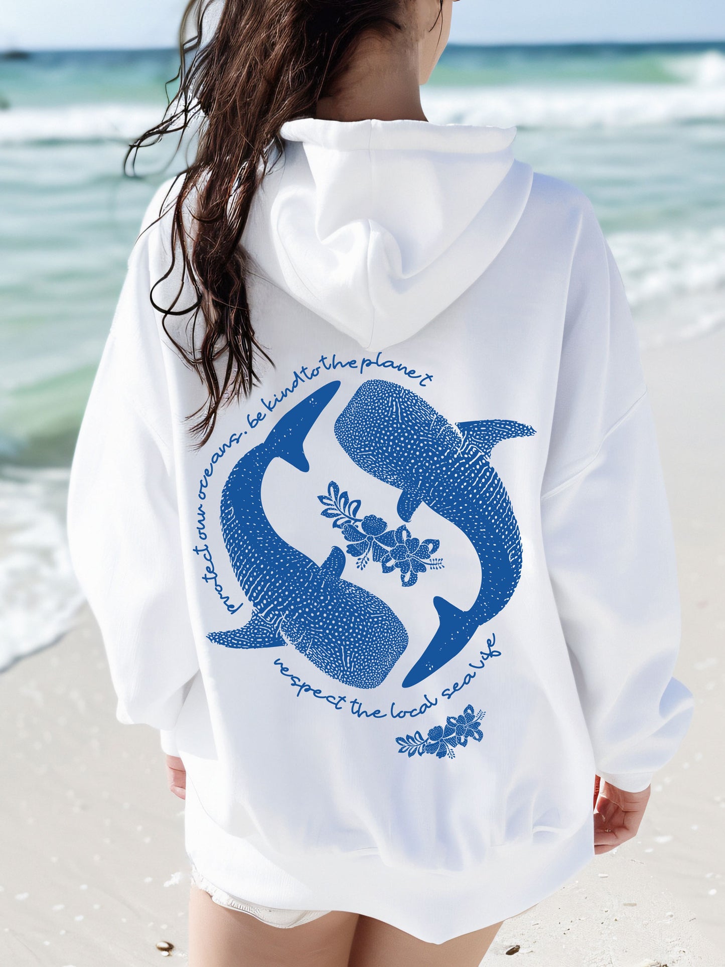 Protect Our Oceans Whale Shark Hoodie