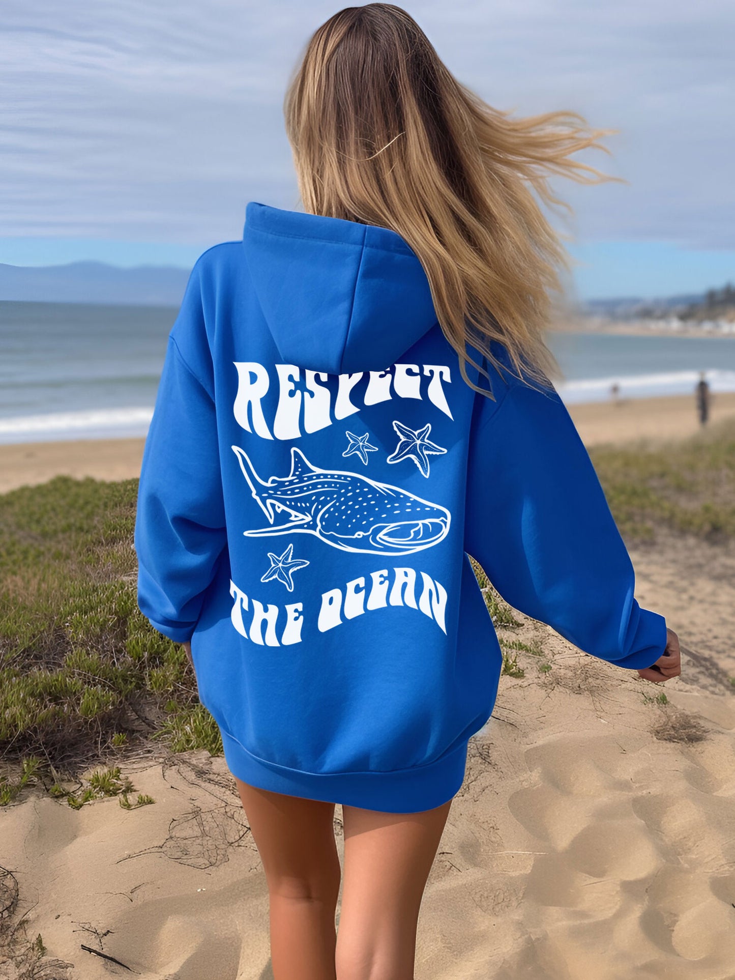 Respect The Ocean Whale Shark Hoodie