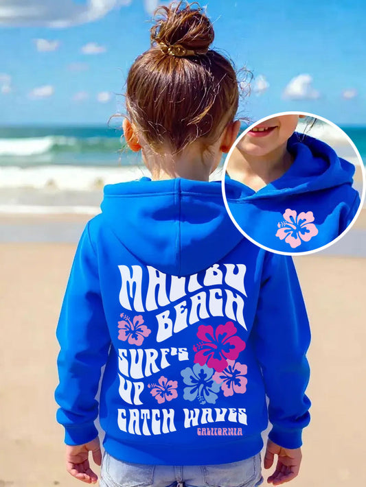 Kids Malibu Coconut Girl Hoodie - DOUBLE SIDED