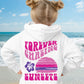 Kids Forever Chasing Sunsets Hoodie - Pink Ink - New!