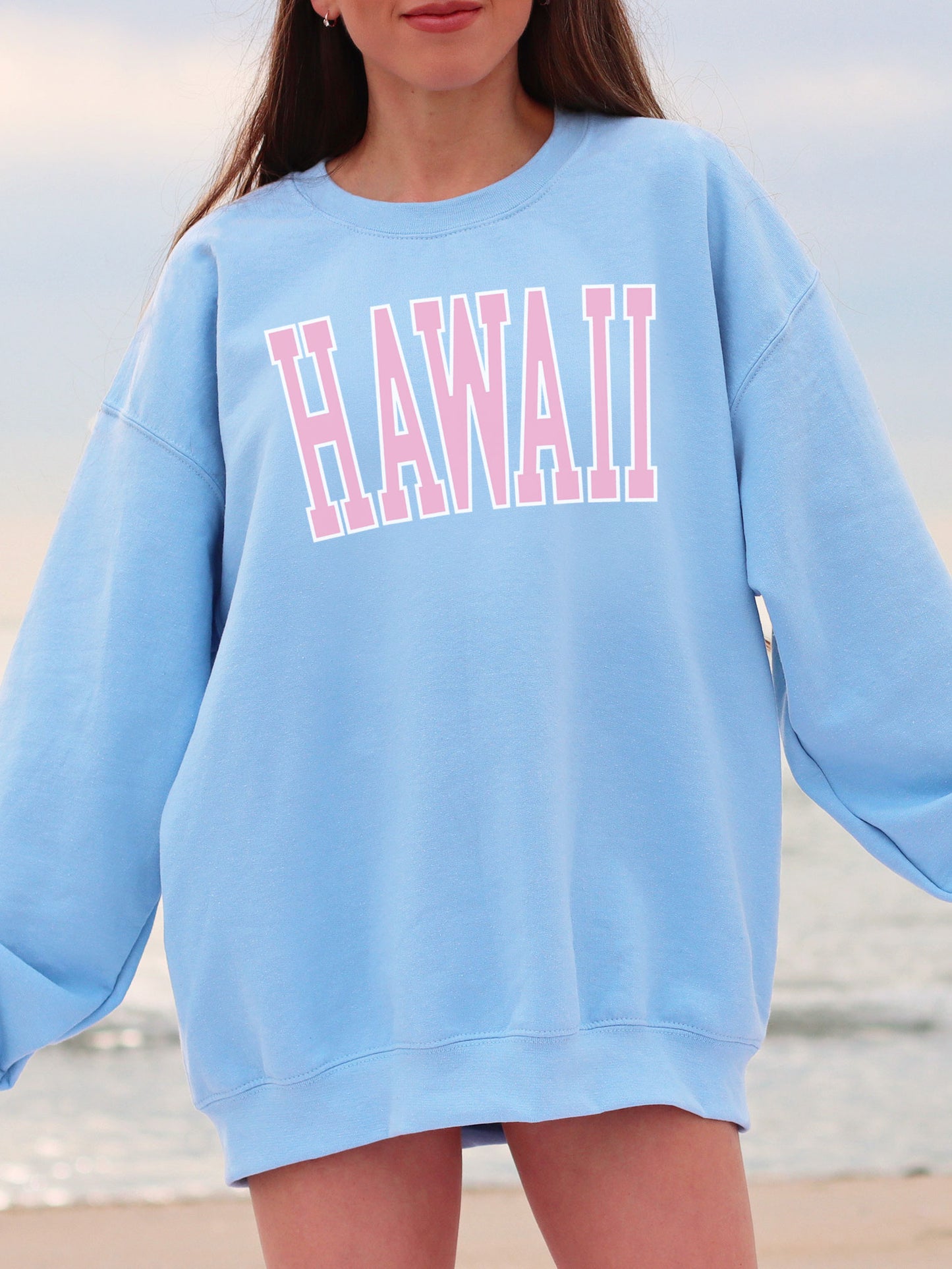 Hawaii Sweatshirt - Pink Ink