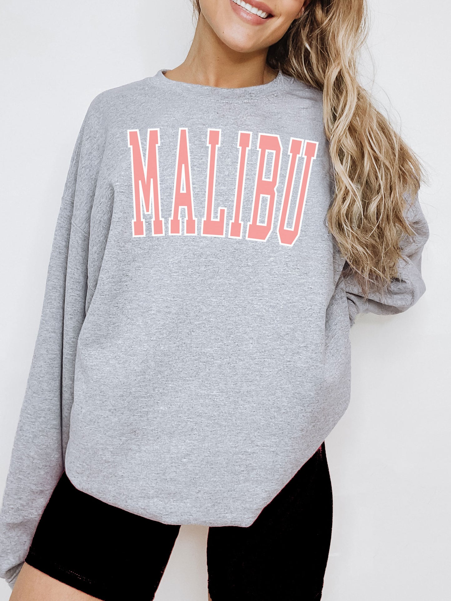 Malibu Sweatshirt - Peach Ink