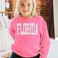 Kids Florida Sweatshirt - Pink Ink