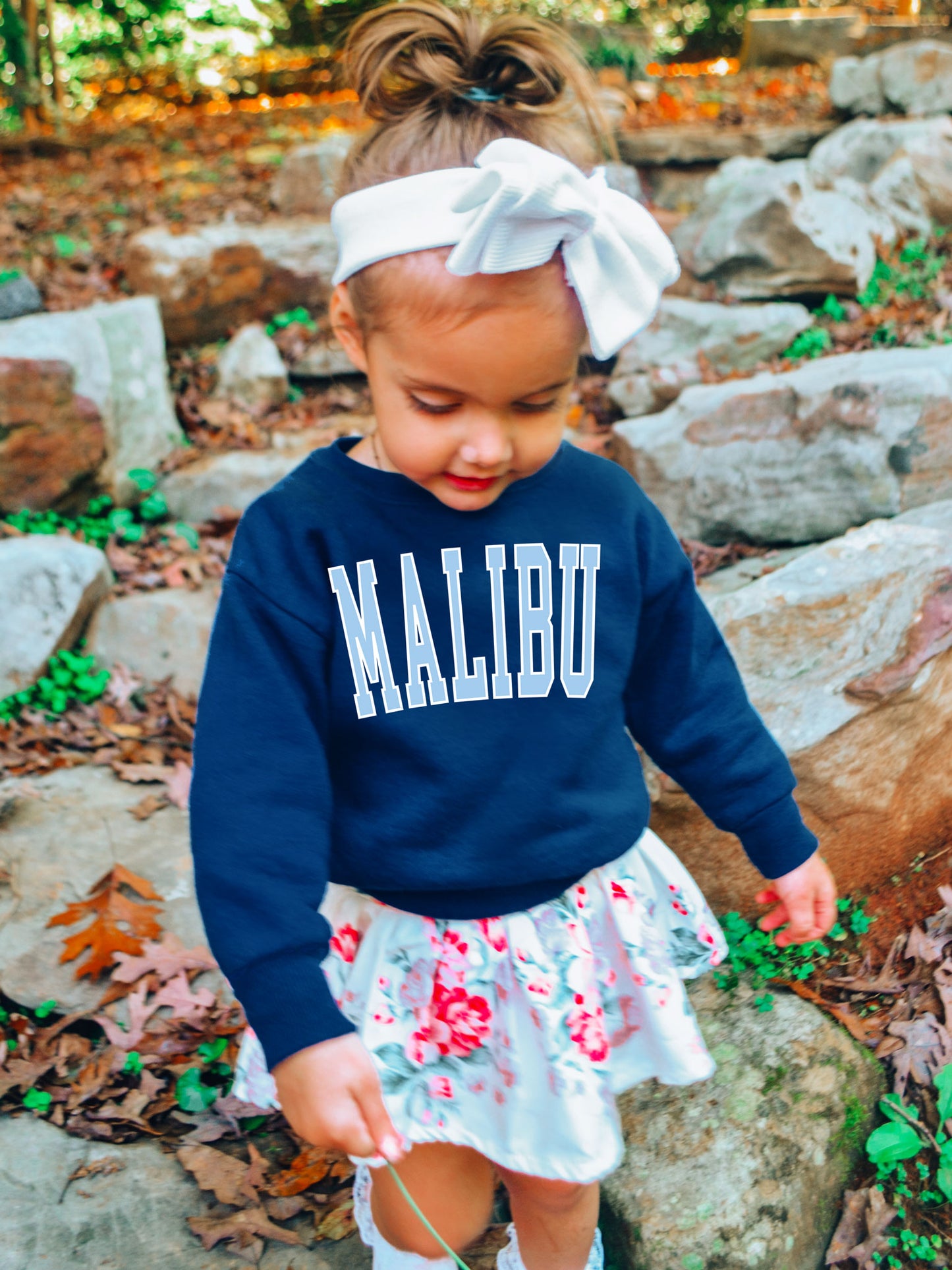 Kids Malibu Sweatshirt - Blue Ink