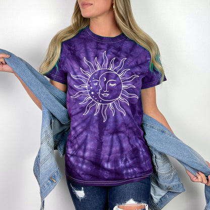 Sun and Moon Tie Dye Tshirt