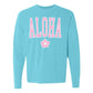 Aloha Hibiscus Long Sleeve Comfort Colors® Tshirt