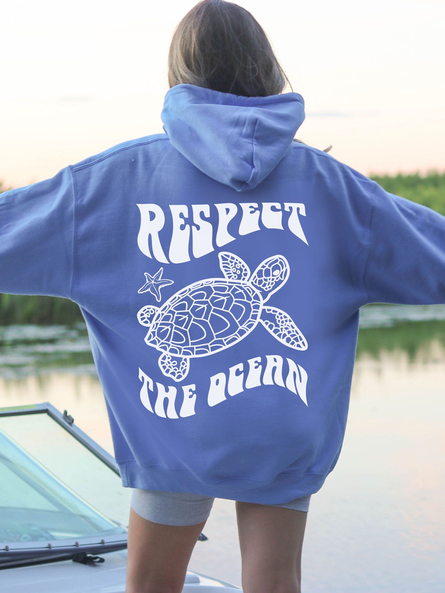 Respect The Ocean Sea Turtle Comfort Colors® Tshirt – Meaningful