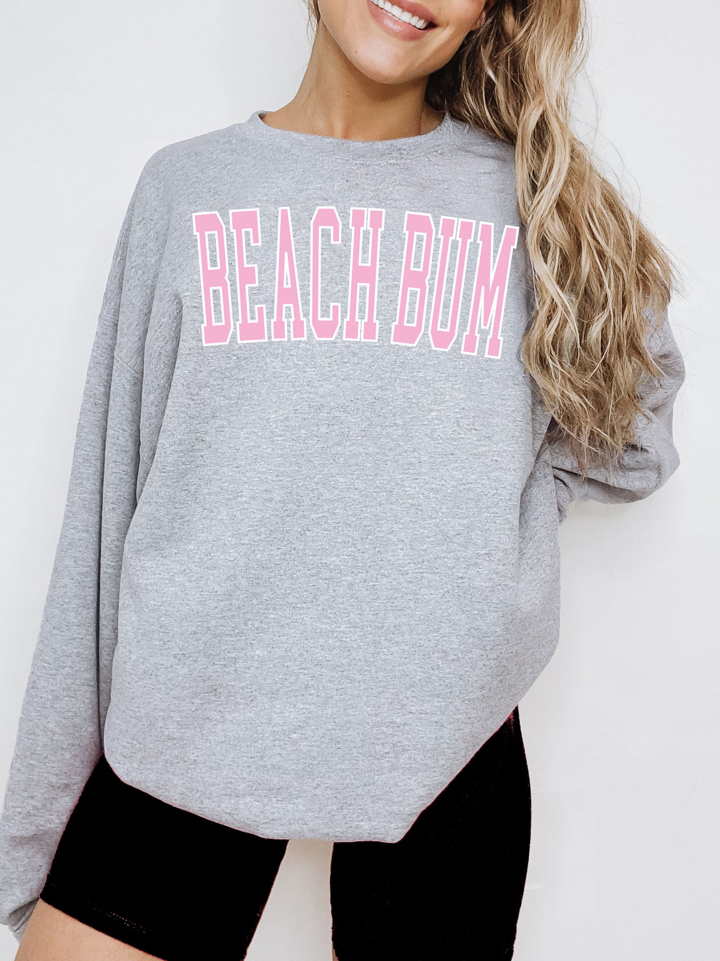 Beach Bum Sweatshirt - Pink Ink