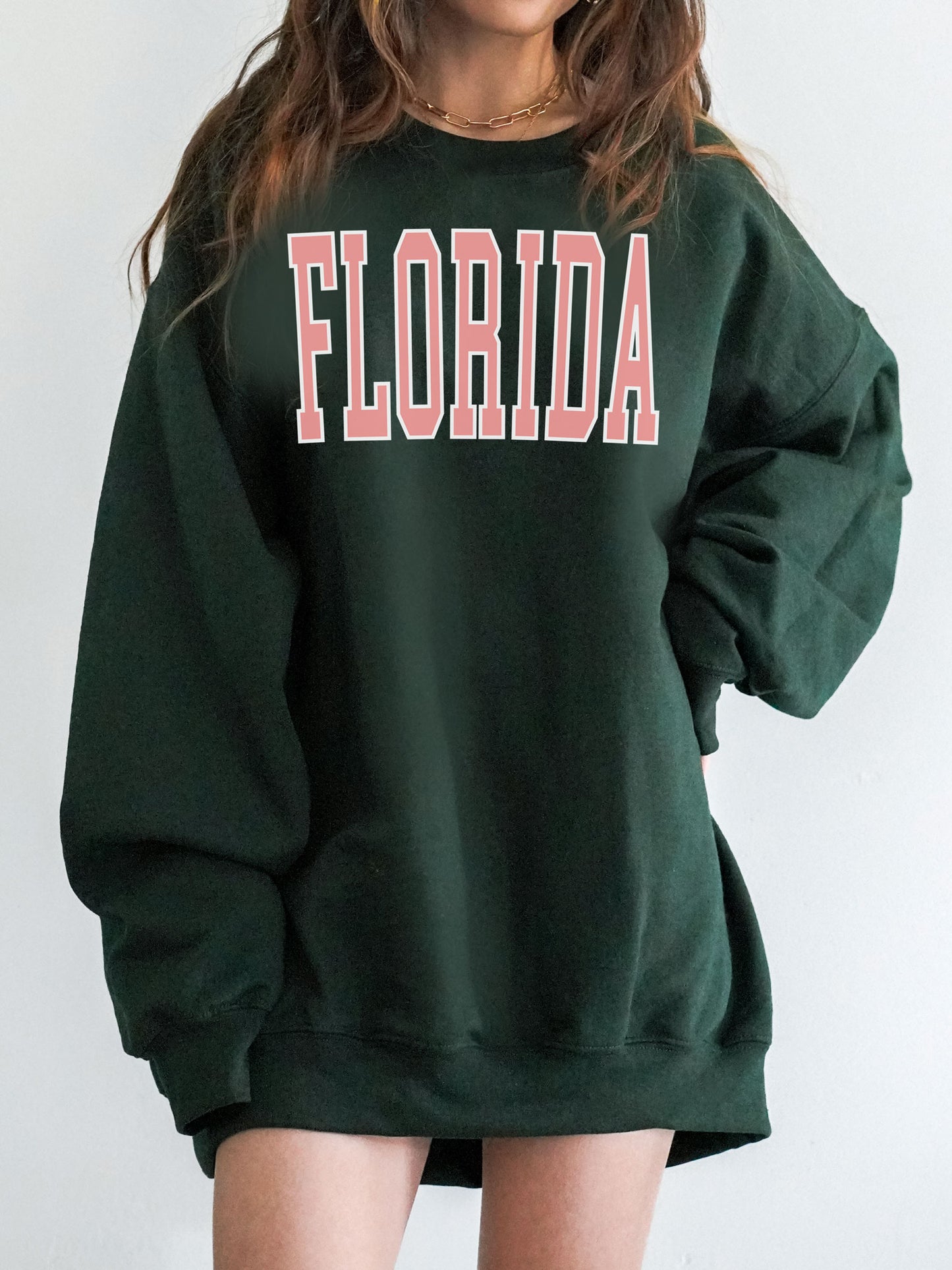 Florida Sweatshirt - Peach Ink